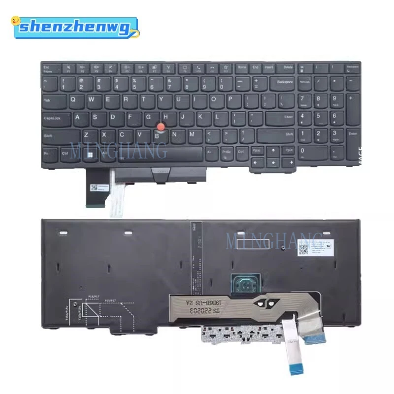

Новая клавиатура для ноутбуков Lenovo IBM Thinkpad L15, L15 Gen 1, L15 Gen 2, P15V, T15P (американская раскладка)