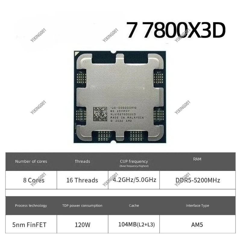 New 7 7800X3D Proce… - image