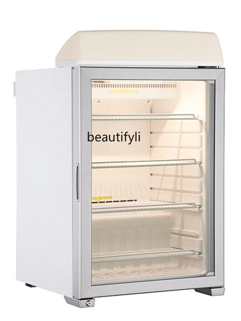 Large Capacity Ice Cream Freezing Display Cabinet Ice Cream Cold Drink Cooked Food Cabinet Freezer Desktop