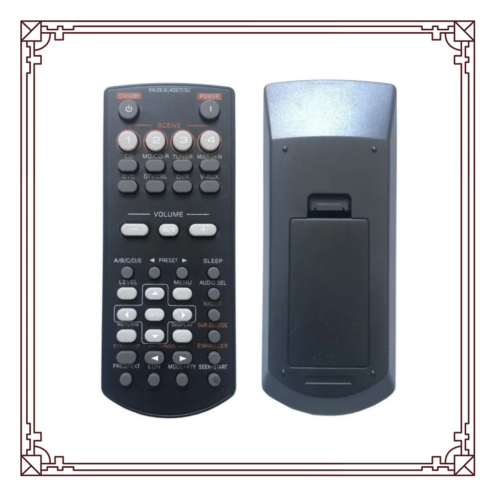 New remote control fit for Yamaha AV Receiver RAV250 HTR-6160BL HTR-6030BL RAV28 WJ409700 HTR-6150BL HTIB-680