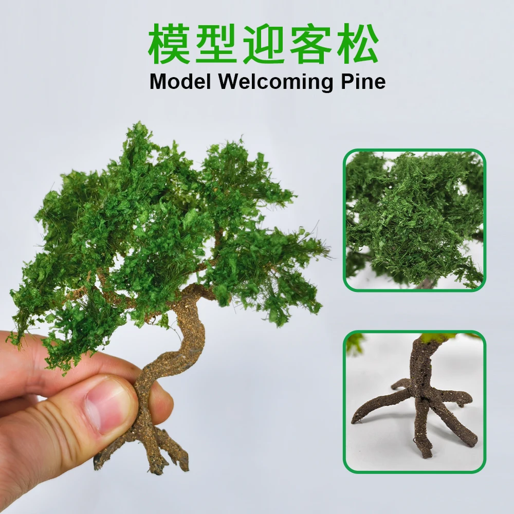 Artificial Welcome Pine Tree Model Bonsai Indoor Fake Plants Trees For Desk Living Room Decor Micro Landscape Dioramas Kit 1PCS