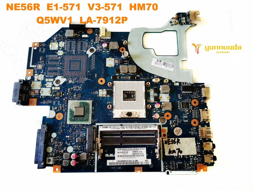 

LA-7912P for ACER NE56R E1-571 V3-571 laptop motherboard HM70 Q5WV1 tested good