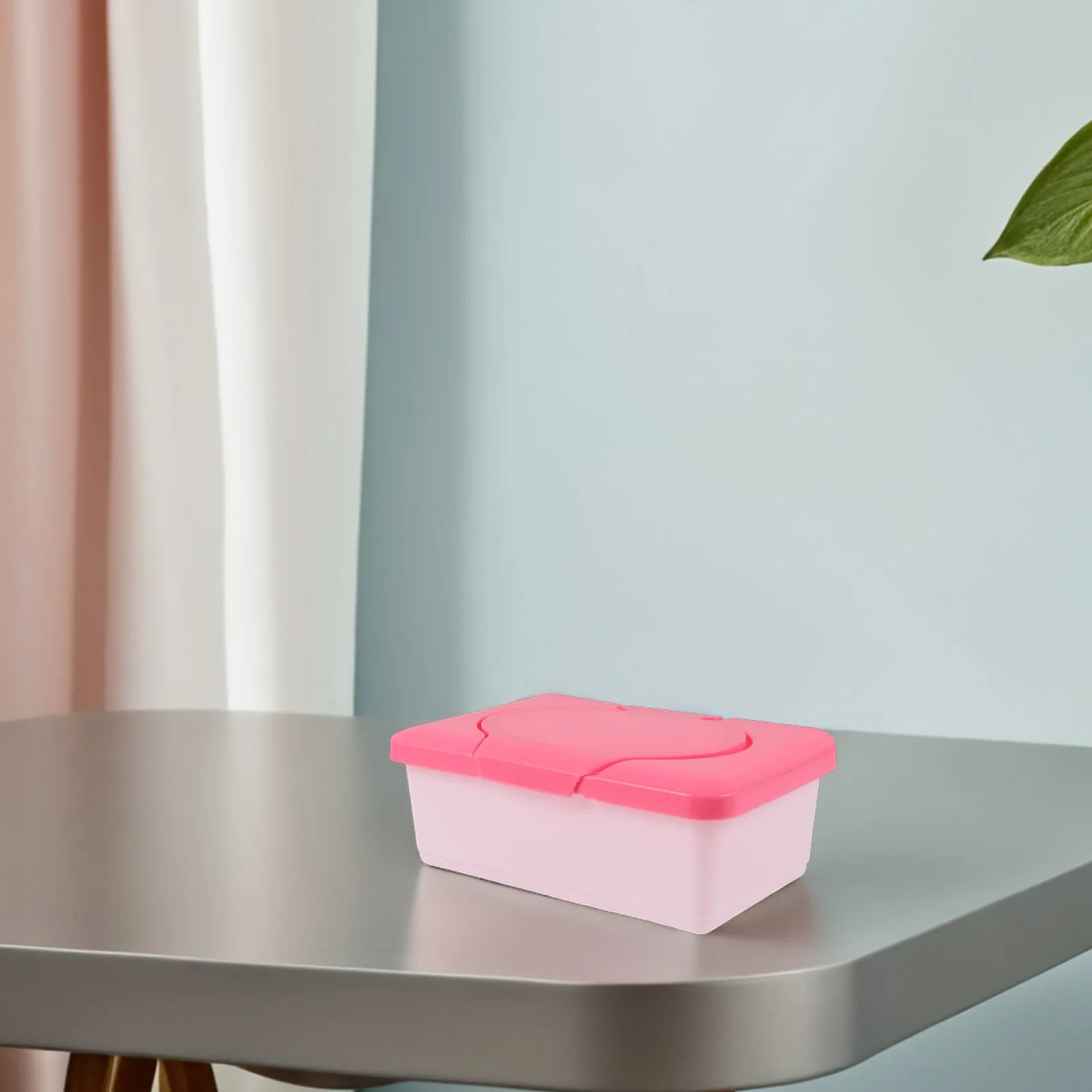 Refillable Wipe Dispenser with Lid Sleek Design Holds 80 Wipes Keeps Them Moist Soft Easy Clean Plastic Wipes Container for Home