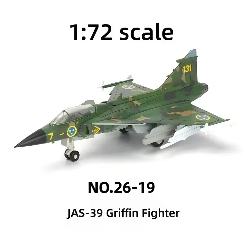 1:72 Scale JAS 39 Gripen Fighter Aircraft Quick Assembly Model Kit DIY Plastic Model Plane For Adult Aviation Souvenir Gift