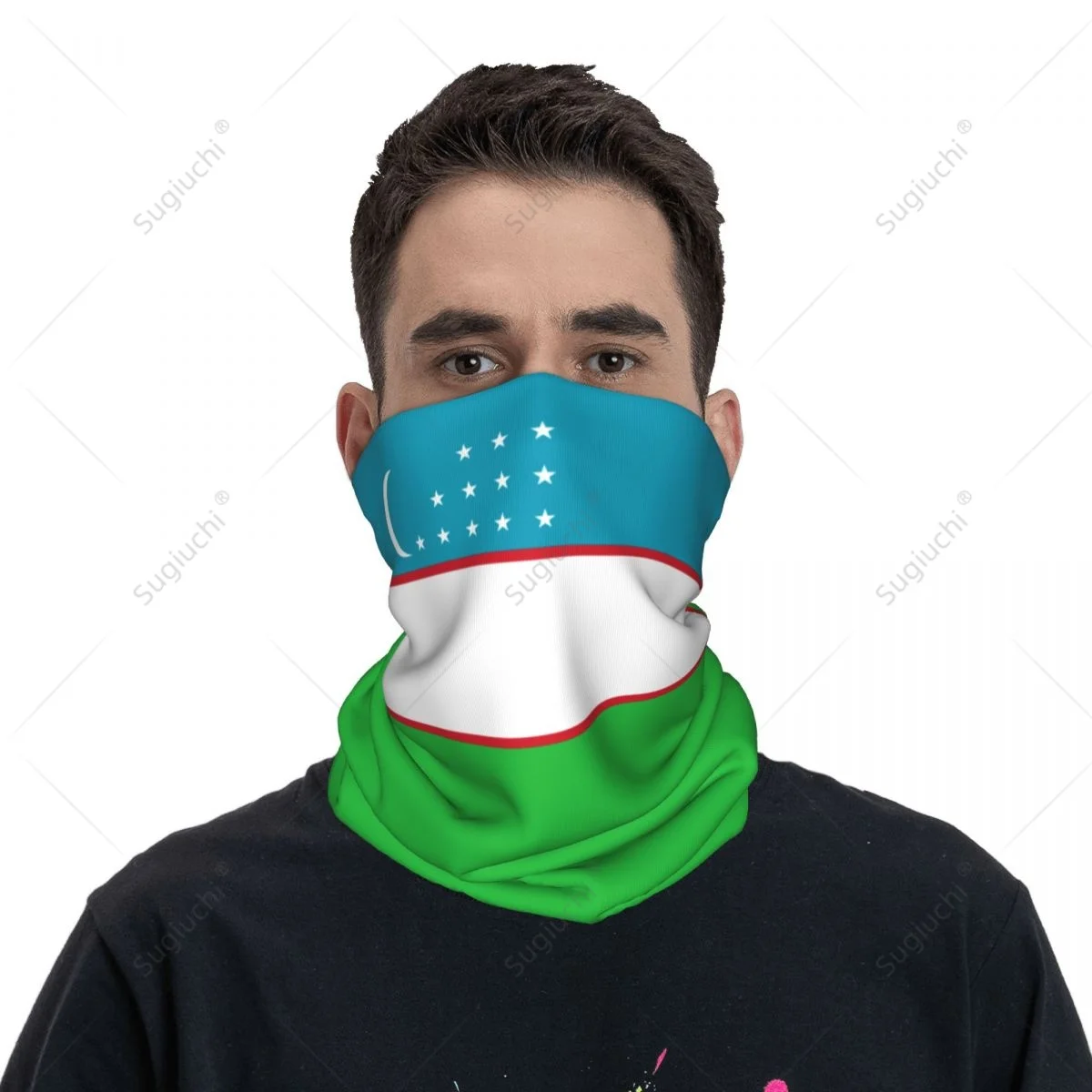 

Unisex Uzbekistan Flag Neckerchief Scarf Neck Face Mask Scarves Neck Warmer Seamless Bandana Headwear Cycling Hiking
