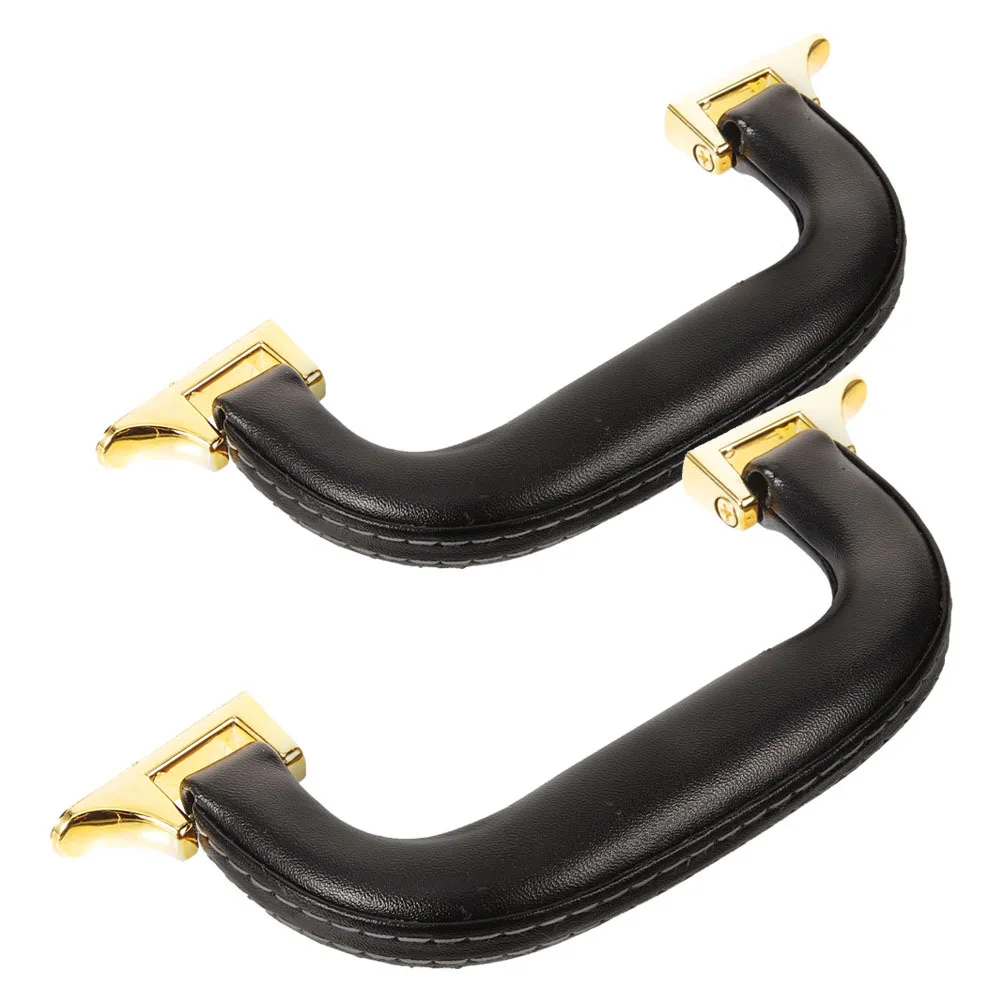 

2Pcs PU Handle Replacement for Boxes Handbags Suitcase Packaging Carry Handle Bag Making DIY Repair Parts Stylish Grip