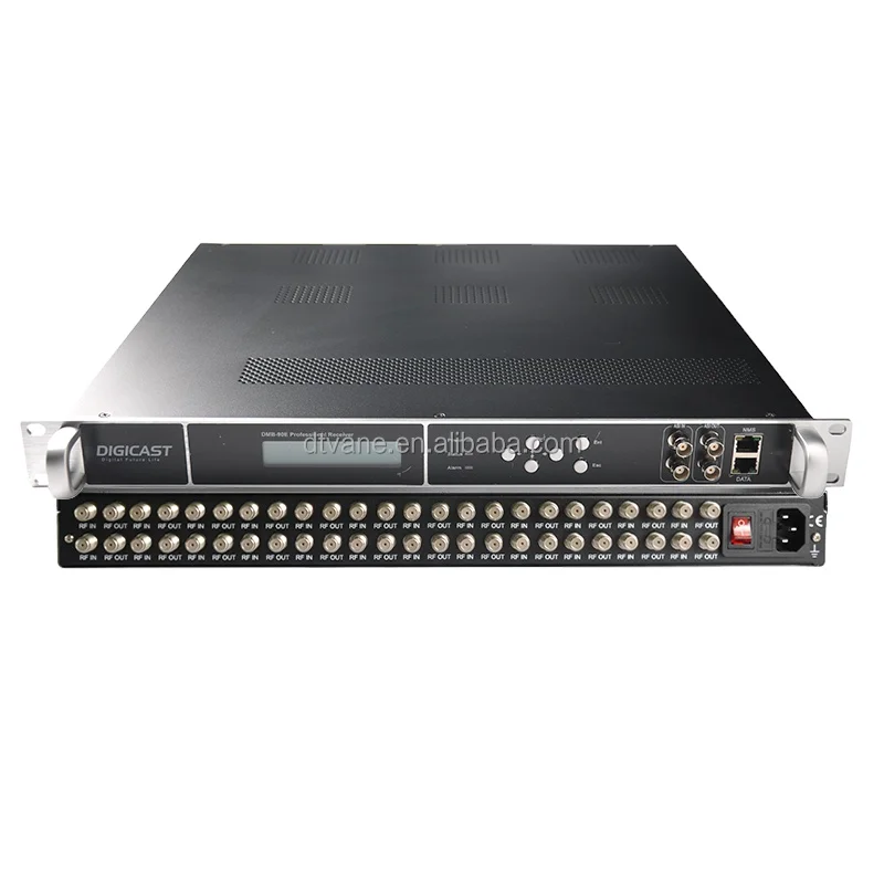 (DMB-90E) 24 channel FTA DVB-S2/ISDB-T/DVB-T to ip Headend Tuner to IP dvb Gateway