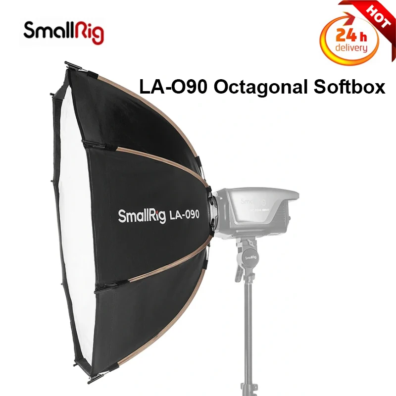 

SmallRig LA-O90 Octagonal Softbox Standard Bowens Mount for Photography Light,with Honeycomb Grid Diffuser Carrying Bag 4633