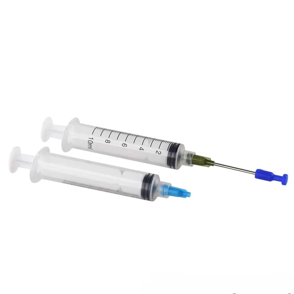 10ml Precision Syringe Silicone Needle Cover Never waste Glue Pack of 2
