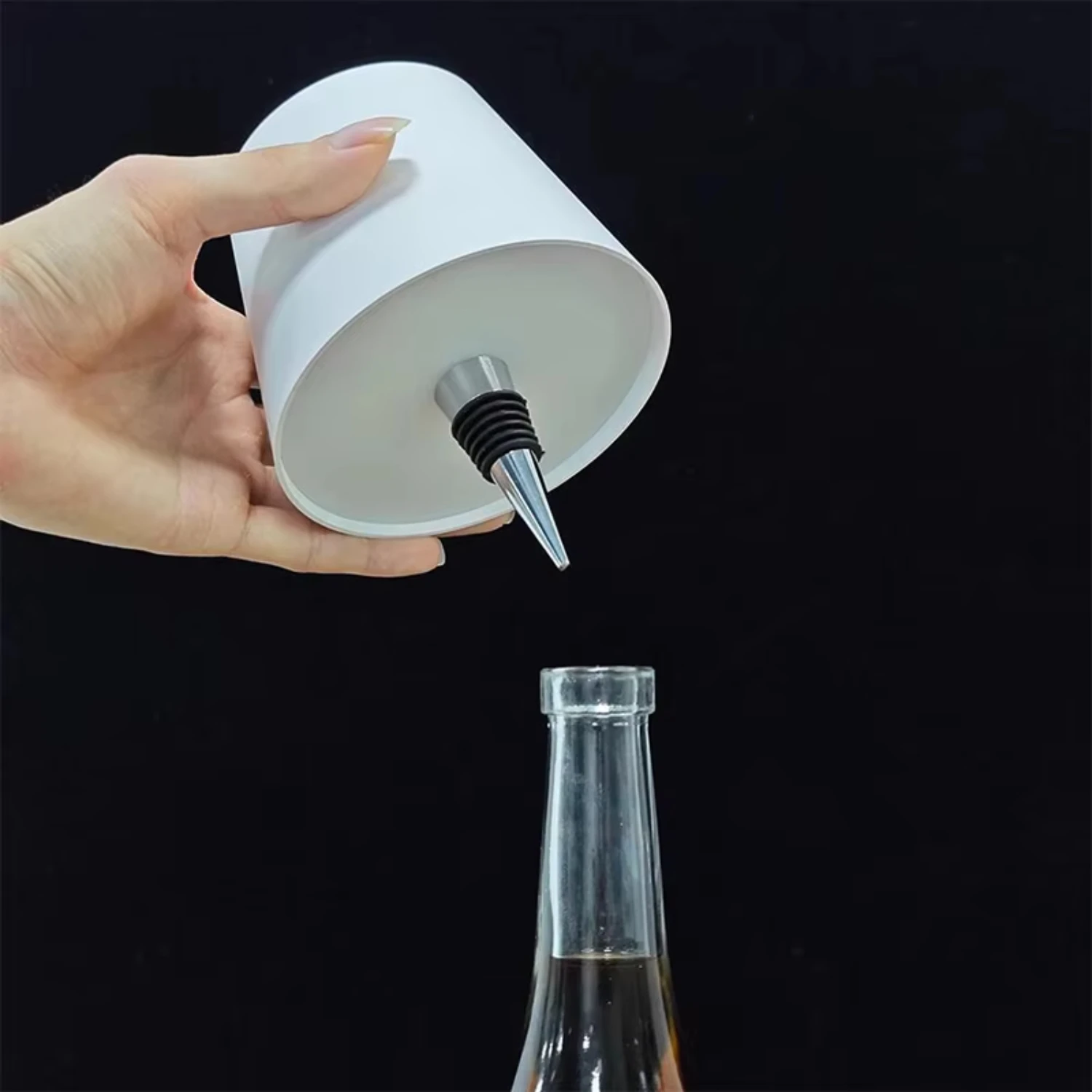 Wireless Bottle Table Lamp  Control of 3 Colors and Stepless Dimming Night Lamp Suitable   Wine Bottles Desk Lights