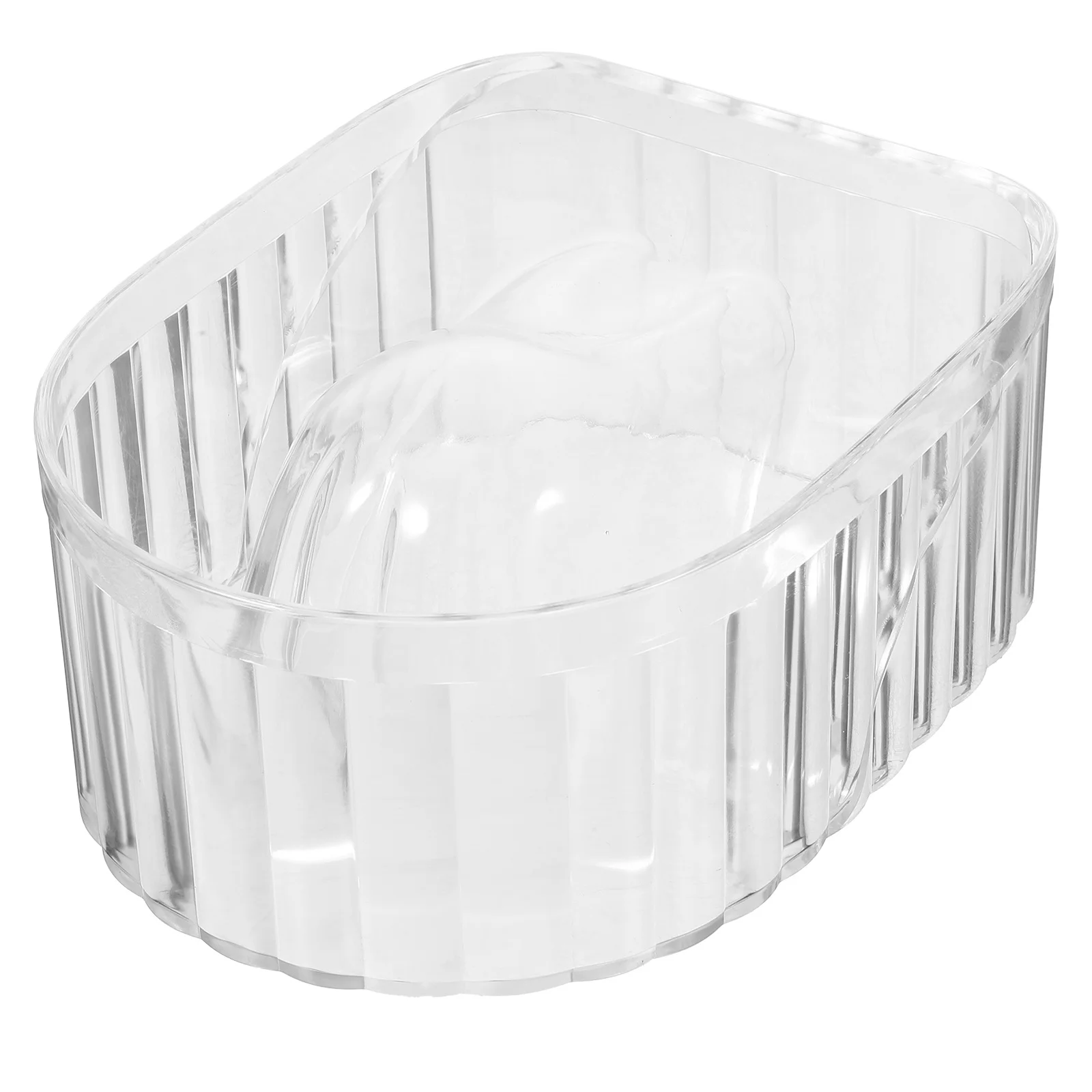 クリアネイルソーキングボウル 中空溝デザイン ネイルソークオフボウル マニキュア用品 家庭用・サロン用 アクリルジェルポリッシュ対応