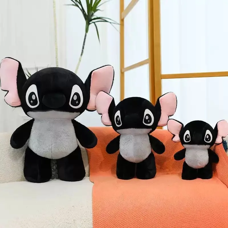 غرزة أفخم دمية لينة غرزة سوداء ألعاب من نسيج مخملي محشوة دمية 30-35 سنتيمتر الكرتون أنيمي ألعاب من نسيج مخملي الأطفال هدية عيد ميلاد