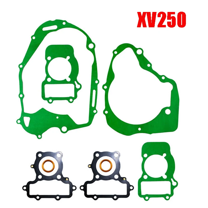 Motorcycle Gaskets Kit for Jianshe Yamaha Qjmotor for XV250 XV125 QJ125 QJ150 Virago 125cc-250cc Double Cylinders Engine Gaskets