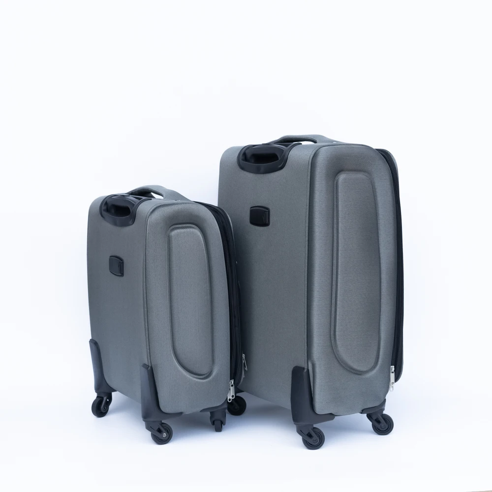 

2pcs Luggage Set 20+24 Inch Oxford Cloth Trolley Case Lightweight Durable Suitcase with Universal Wheels No Lock Travel Luggage