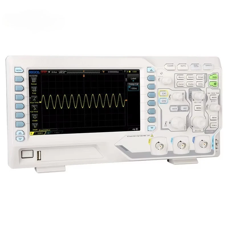 New 200MHz 2 Analog Channels 7Inch Oscilloscopes