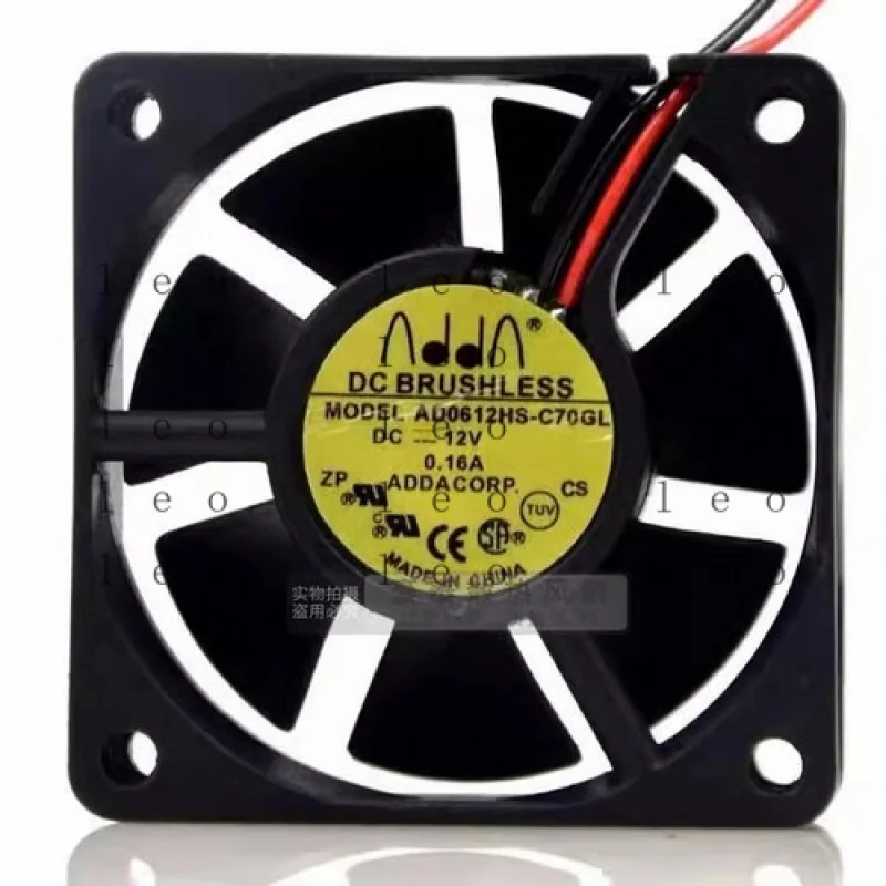 

CC for ADDA AD0612HS-C70GL 6020 DC12V 0.16A 6CM 2-Wire Silent Cooling Fan