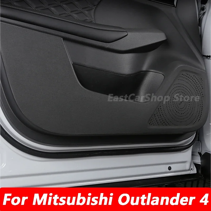 

For Mitsubishi Outlander 4 2022 2023 Car Door Protector Pad Door Plank Anti Kick Anti-dirty Pad Mat Cover Sticker Accessories