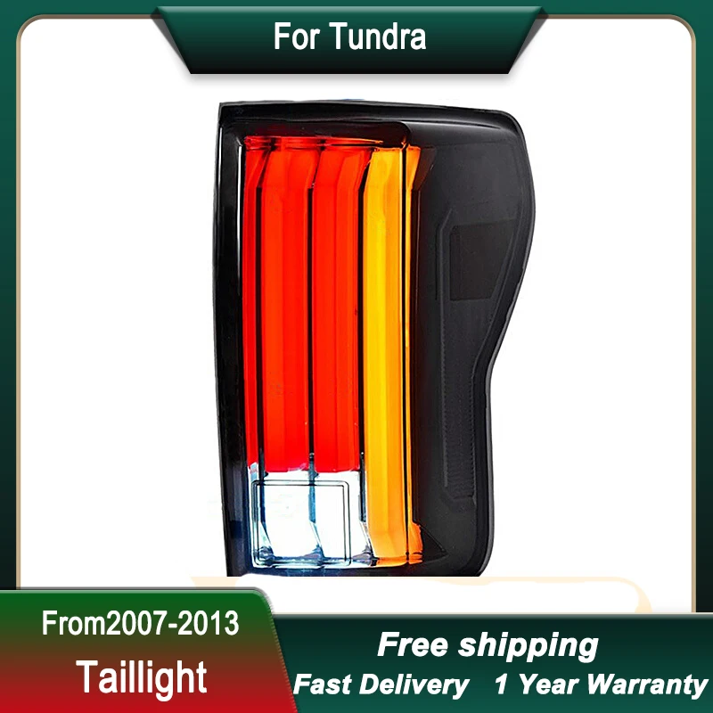 Hot Car Led Tail Lights For Toyoto Tundra 07-13 new LED Brake Reverse Tail Lamp Dynamic Turn Signal Light Tail Lamp Assembly