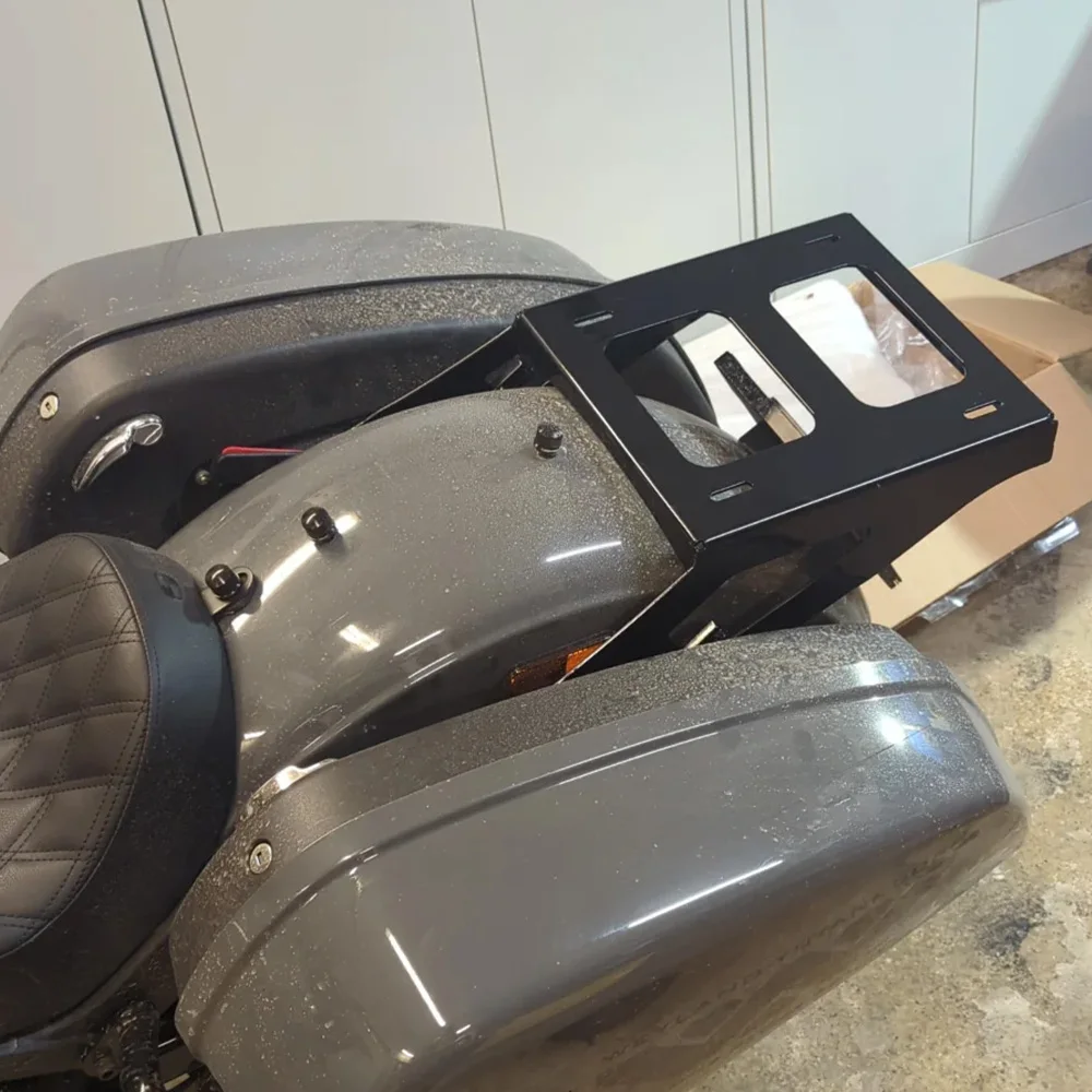 

Motorcycle Parts Black Two Up Detachable Mount Luggage Rack For Harley Softail Sport Glide FLSB Low Riders 2018-2025