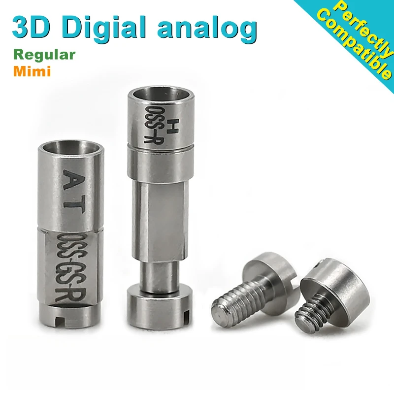 Dental Accessories Osstem Compatible 3D Substitute Digital Analog Scanning Rod Titanium Base Regular Mini Dental Consumables
