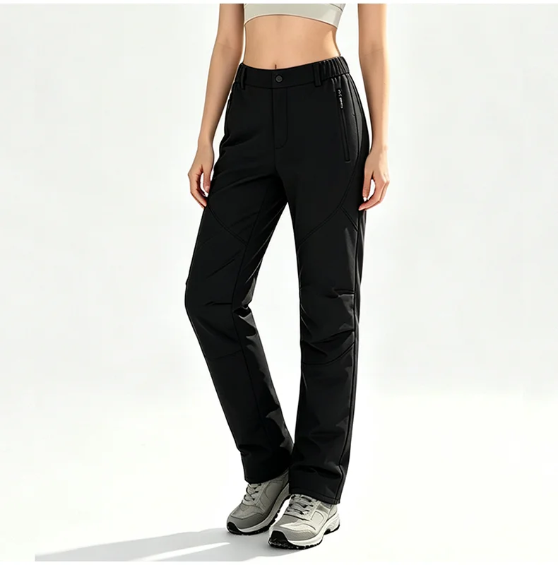 LNGXO Damen-Skihose, wasserdicht, winddicht, Snowboardhose, warme Fleecehose für den Winter, Outdoor-Sportbekleidung für Snowboarden. – Detail 11