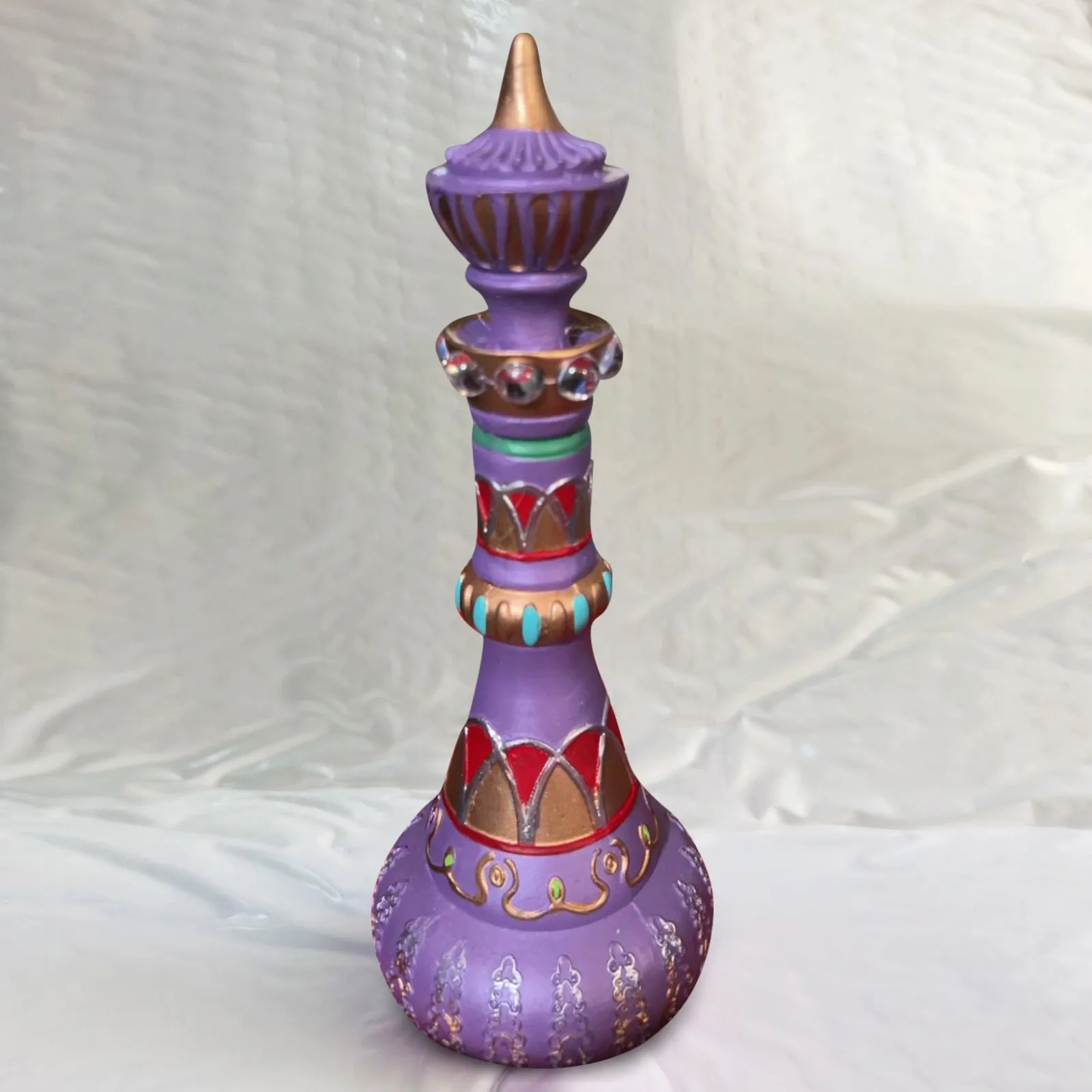 I Dream Of Jeannie Bottle From Mario-Della Casa-Second  MIRRORED Purple Bottle!Pagoda  Spirit Bottle Decoration