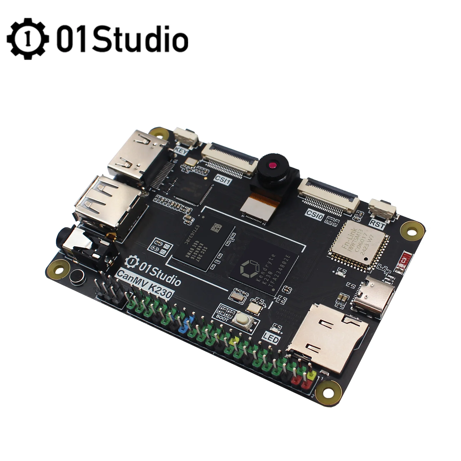 01Studio CanMV K230 2G RAM AI Module Micropython Demo Embedded Board K210 Camera Module Kendryte Visual Recognition Intelligence