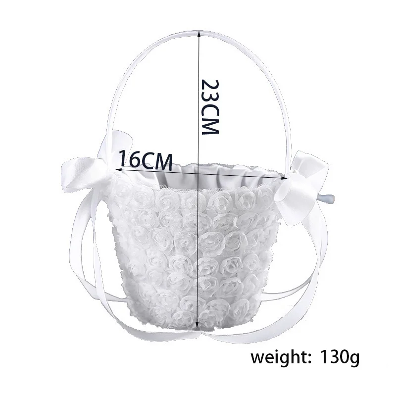 سلة زهور رومانسية لحفل الزفاف ، مبعثر فتاة الأمريكية ، زهور يدوية الصنع ، لوازم