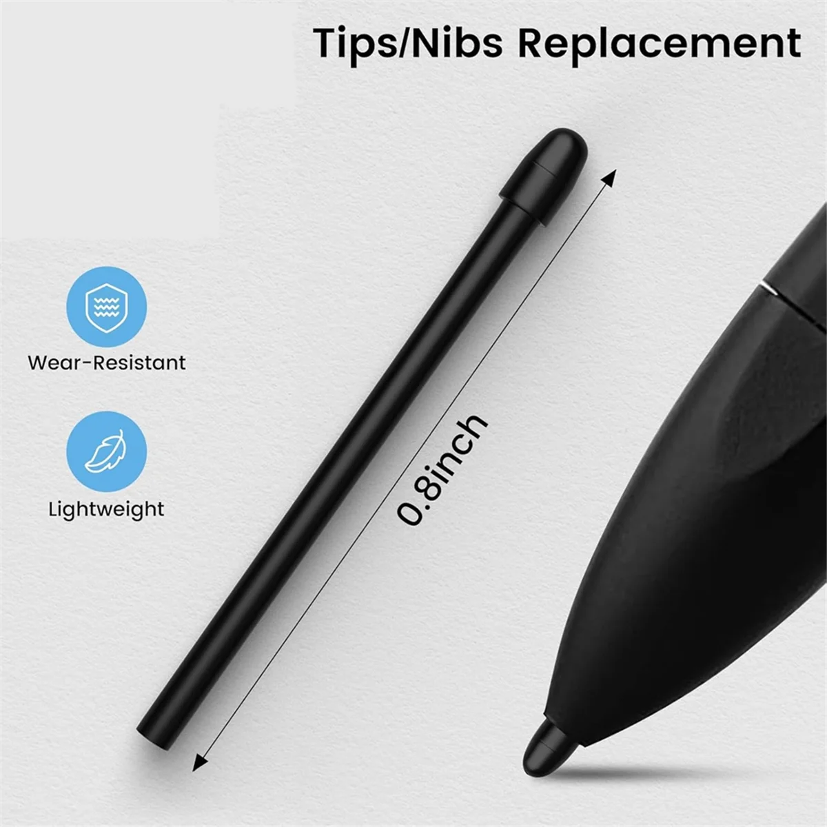 

A66Z 10PCS Stylus Pen Tips for Remarkable 2,for Marker 1/2 Stylus Marker Pen Plus,Sensitive & Titl Pressure Marker 2 Pen Nibs