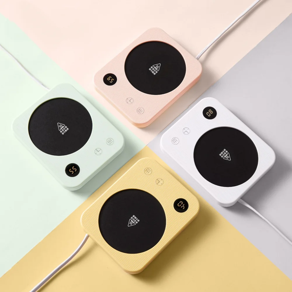 

Подставка для подогрева кружки P pemanas piala Coaster pemanasanetà pemanasan inteligen Mug Mat Set susu teh air, подарок для дома и офиса