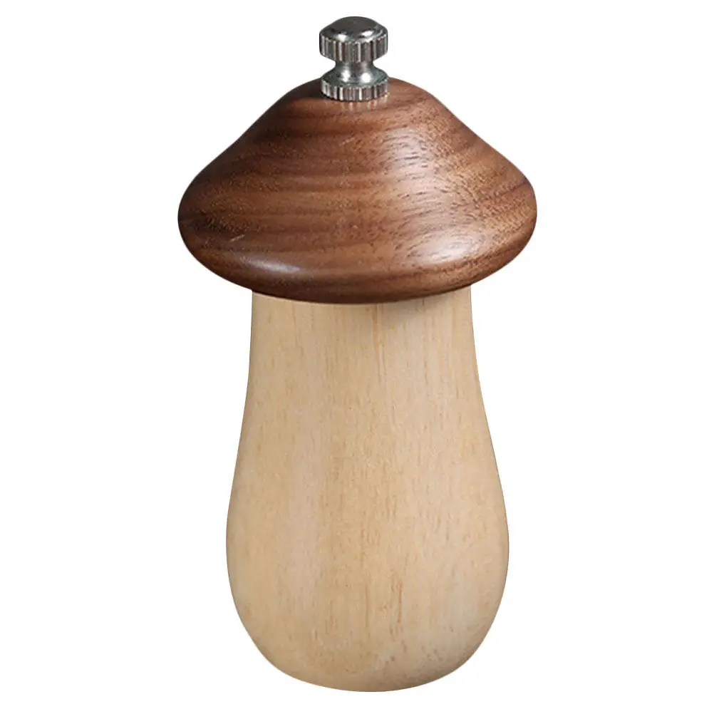 Ergonomic Wooden Pepper Grinder Manual Salt and Pepper Mill for Kitchen Table Seasoning Refillable Spice Grinder Fresh Aroma