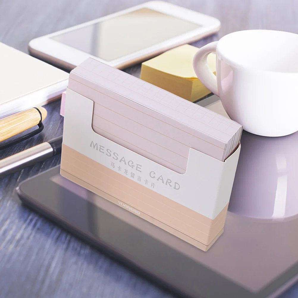 

DIY Lined Cards 2 Bags Office Empty Writable Blank Flashcards Suitable for Manual Ledger Message Leaving Lined Flash Cards