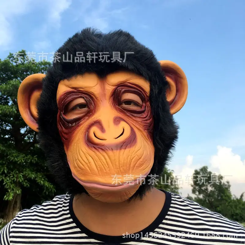 Halloween gorilla mask performance headgear costume Big Eared King Kong gorilla mask cosplay animal headgear mask