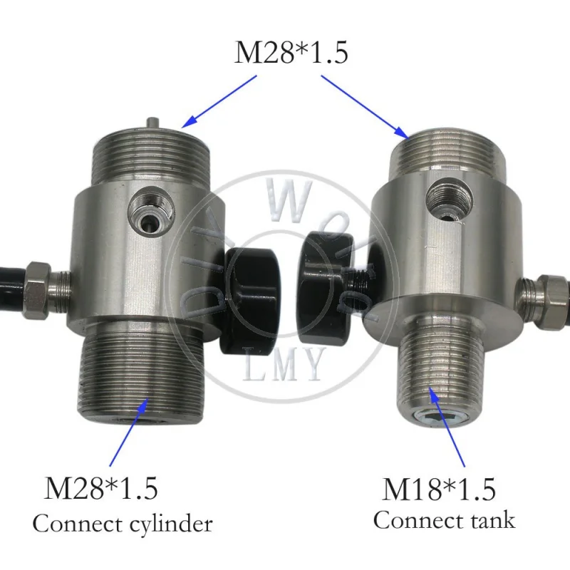 M18 X 1.5 PCP High Pressure Needle Valve for Airforce Paintball image 3