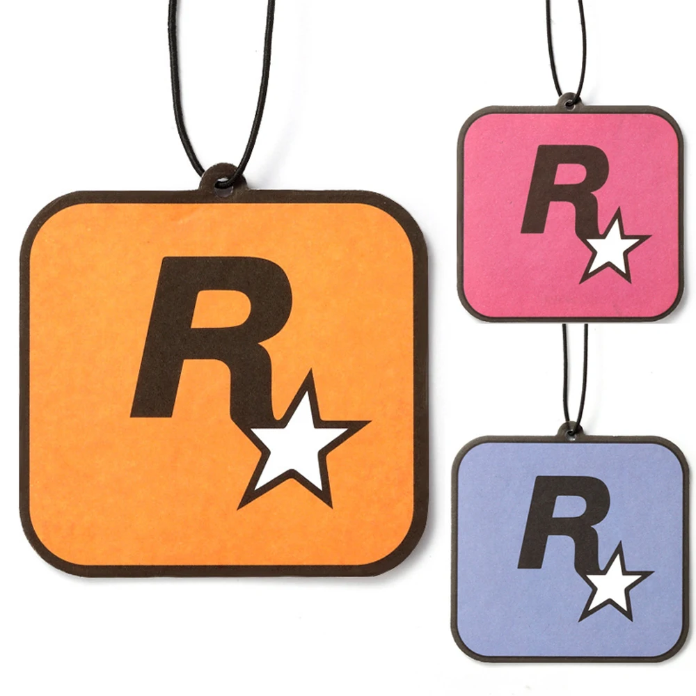 Car Rockstar Fragrance Tablets Car Interior Pendant Pendant Air Freshener Aromatherapy Essential Oil Hanging Decoration