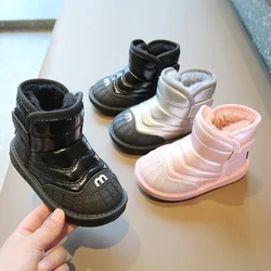 Children Snow Boots 2024 Winter Girls Warm Shoes Waterproof Boys Short Boots Plus Fleece Thickened Kids Shoes Girls Snow Boots