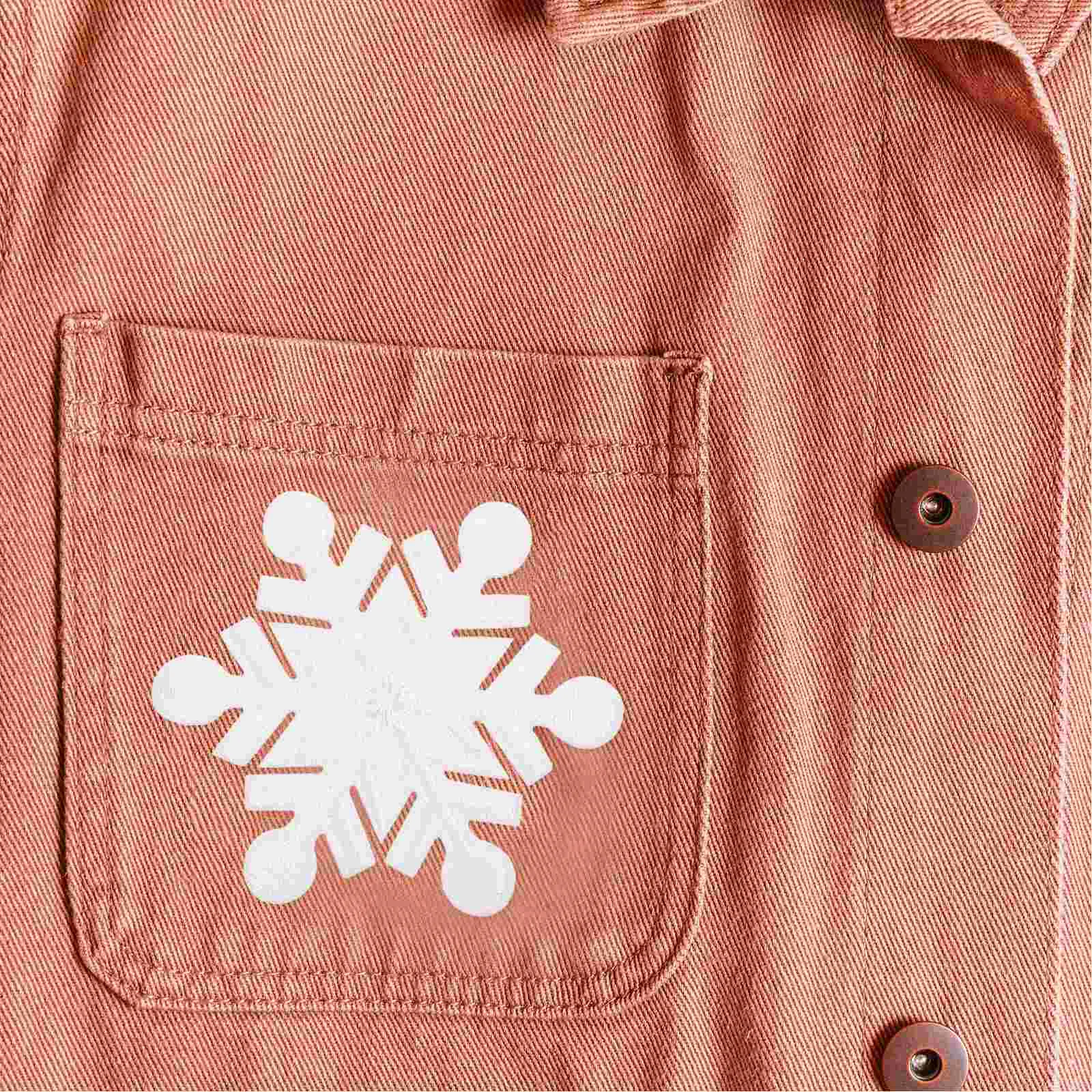 

10pcs Snowflake Decorative Patches Embroidered Cloth Stickers Backing Adhesive Clothing Accessories Applique Retro Style