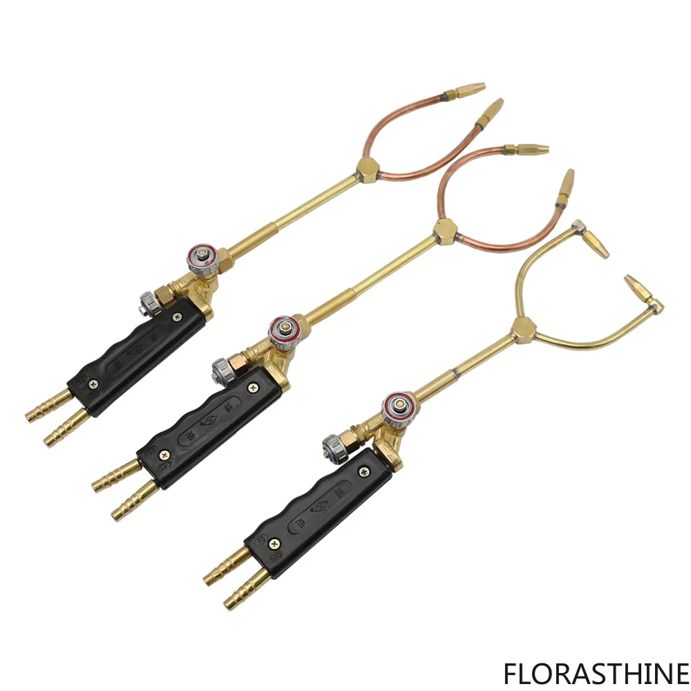 H01-6 Oxygen-Acetylene Oxygen-Propane Welding Torch Soldering Gun Head Double Torch for Air Conditioner Refrigerator