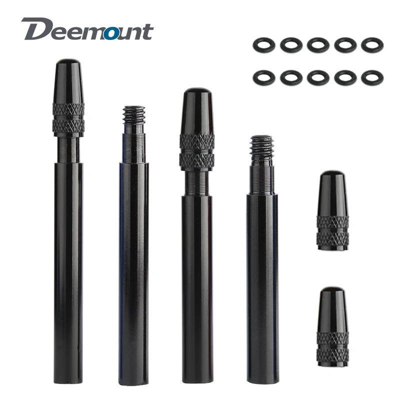 Bicycle 1Pair Presta Valve Extender CNC Aluminum Alloy Anodized F/V Extension for Fixed Road Bike Rims 50mm 60mm