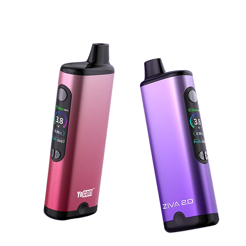 Batería recargable original Yocan Ziva 2.0 de 650 mAh, 1,8 V-4,2 V, tipo de dispositivo: batería de cartucho 510 oculta, kit de cigarrillo electrónico