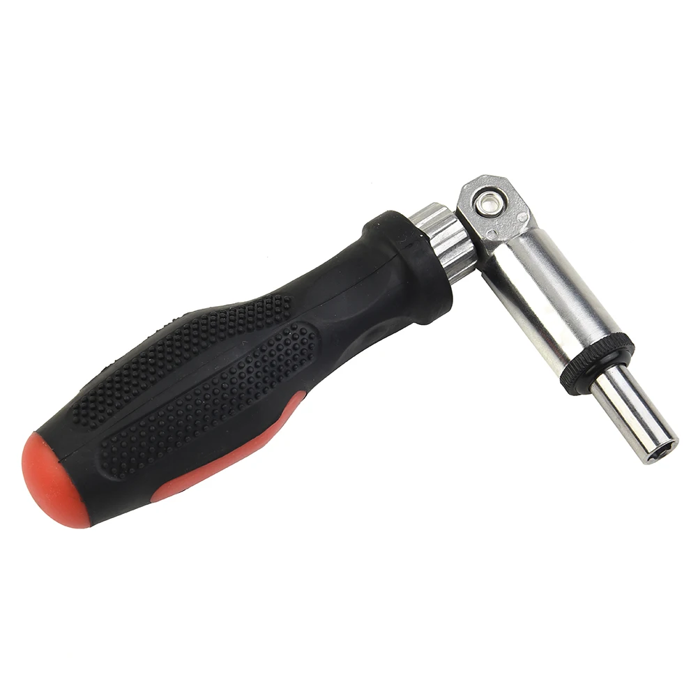 New Practical Ratchet Screwdriver Left Right Rotating TPR Handle Wear-resistant 1 Pc 1/4 Inch 180 Degree Drive Tackle Tool