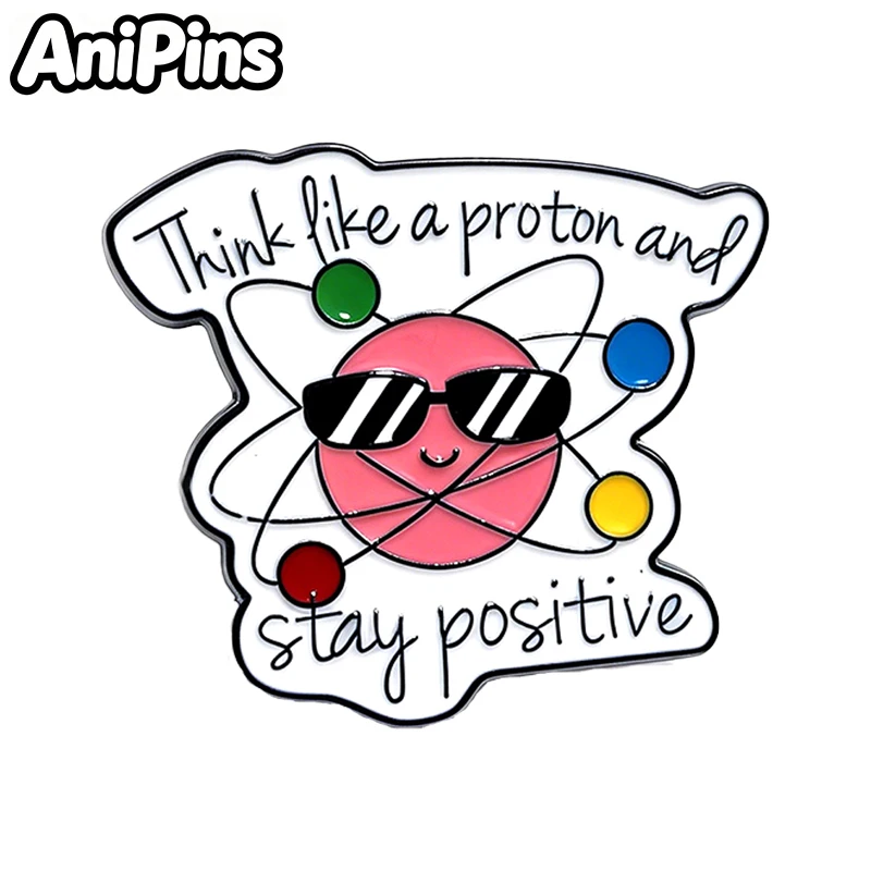 AniPins Funny Lab Quotations Pins 4-design Enamel Cute Words Lapel Brooch Pin On Clothes Backpack Badge Friends Gifts
