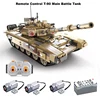 Cada WW2 전쟁 군사 원격 제어 T90 탱크 기술 모델 빌딩 블록, 육군 브릭 호환 가능, 남아용 RC 장난감, 1722PCs 1