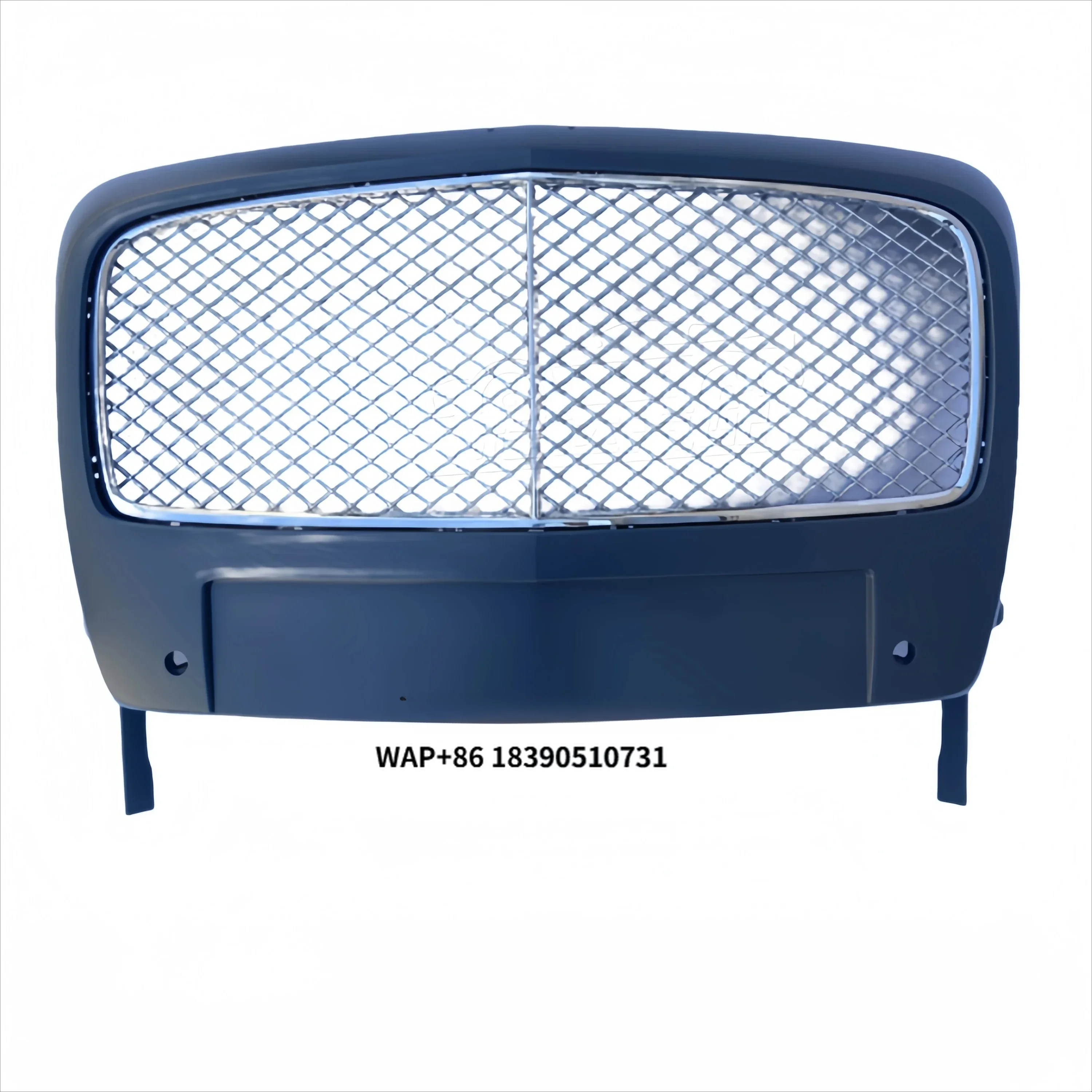 

Front Chrome Grille Trim with Frame License Plate Frame Center Net Outside Frame for Flying Spur 14-16 Parts