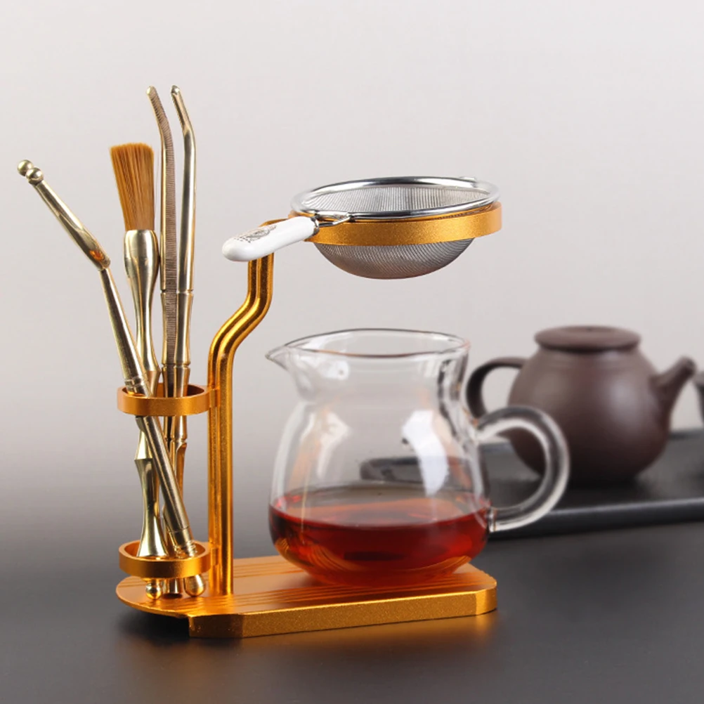 

Alloy Tea Strong Teapot Filter Rack Tea Strainer Bracket Filter Fashion Practical Teapot Tool Gongfu Maker Gift