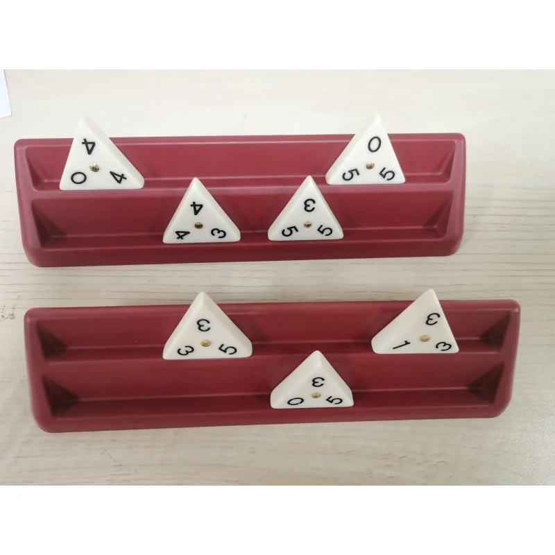 Small Dominoes Game Host a Family Gathering Game Classic Board Game Triangle Brand Melamine Dominoes Number Cards Playing Cards image 6