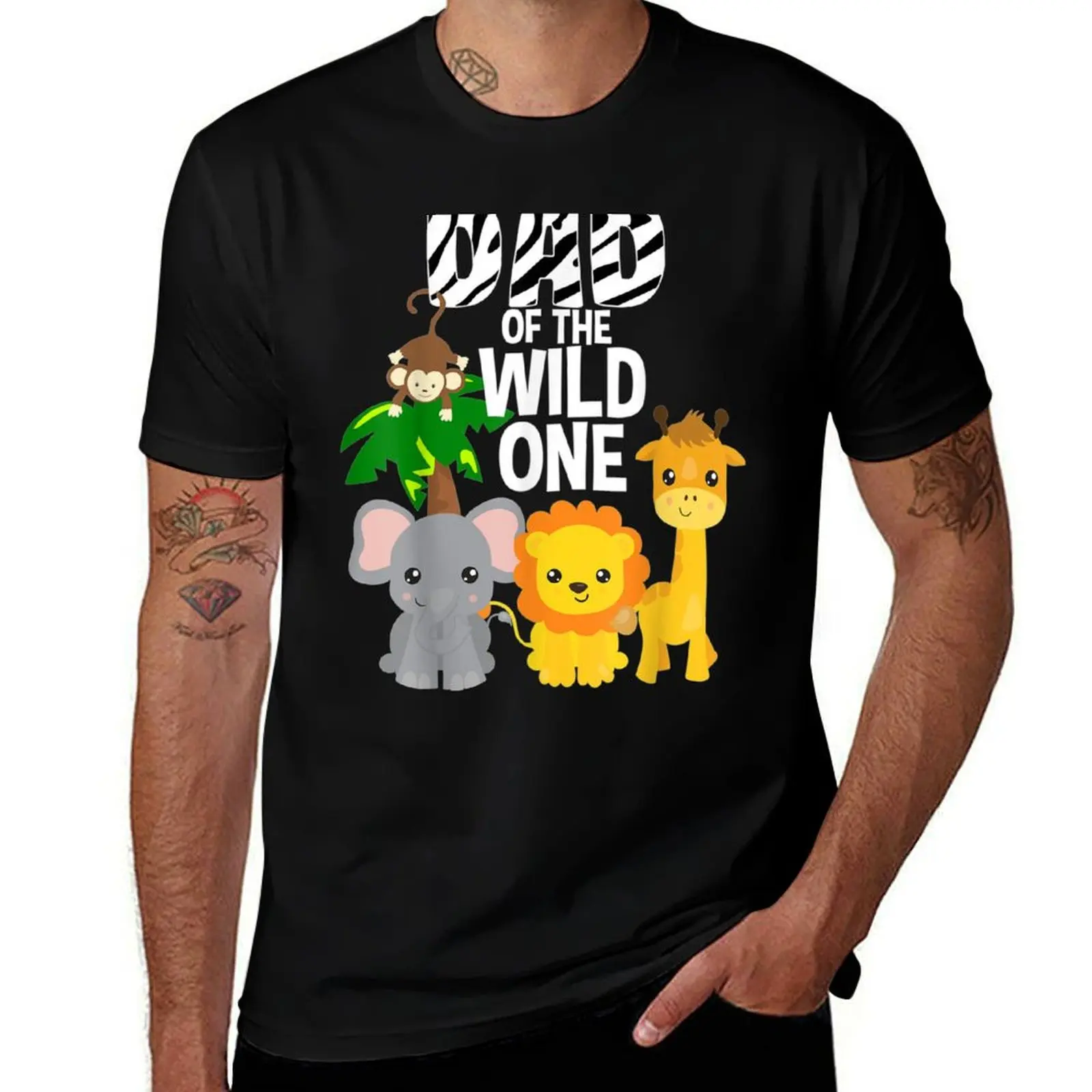 Dad Of The Wild One Zoo Theme Birthday Safari Jungle Animal T-Shirt sublime cute clothes t shirts for men