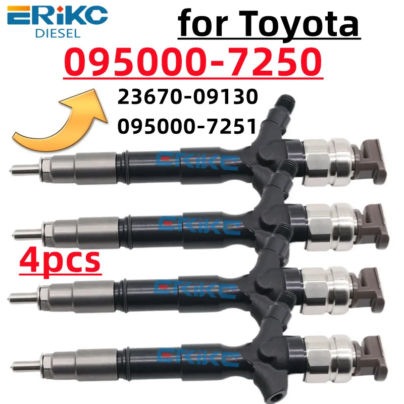 095000-7250 Diesel Fuel Injector Assy 095000-7251 for Toyota Denso 23670-09130