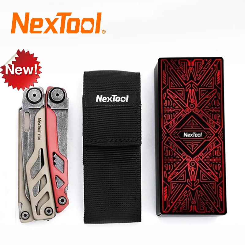 New NexTool 16 in 1 Flagship Pro F30 Red-Brown Multitool Pliers Multi-functional EDC Outdoor Camping Survival Tools Gift