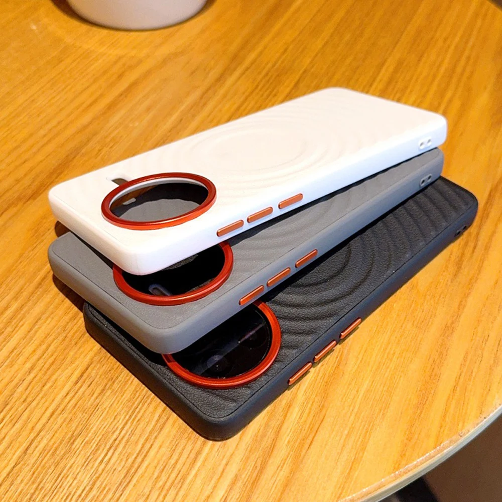 حافظة مغناطيسية بنمط تموج لهاتف Xiaomi Redmi K90 Pro Max Poco F7 Ultra عدسة معدنية جلدية حماية غطاء مقاوم للصدمات #4